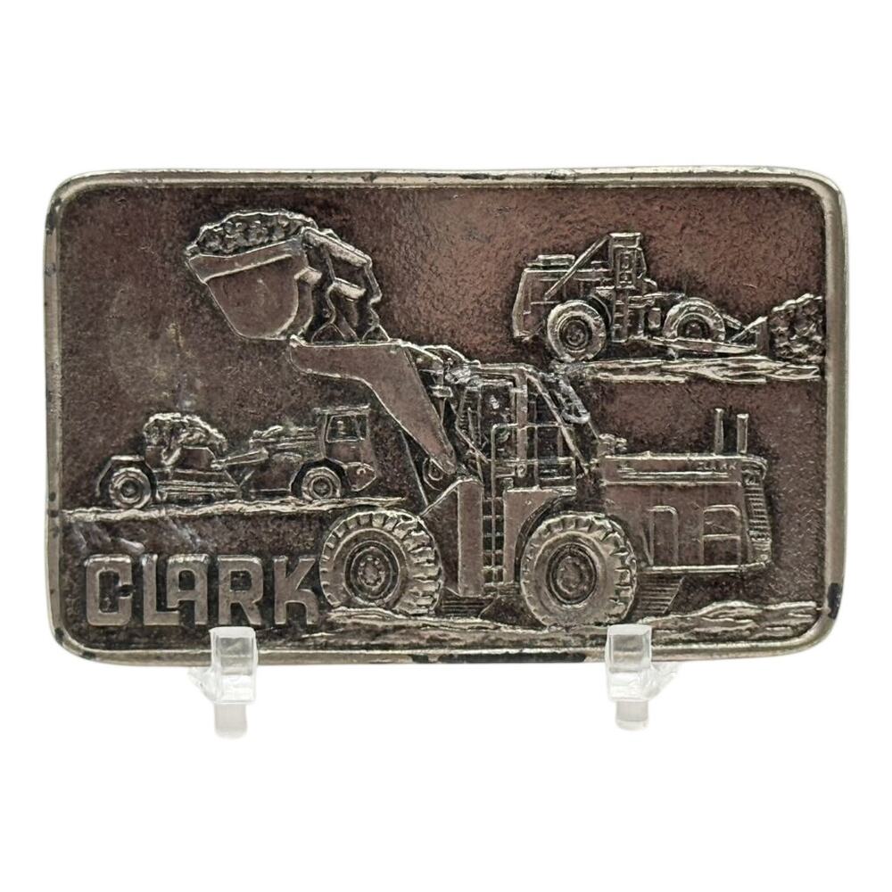 Sales Guides Inc. Clark Forklift Industrial Advertising Belt Buckle